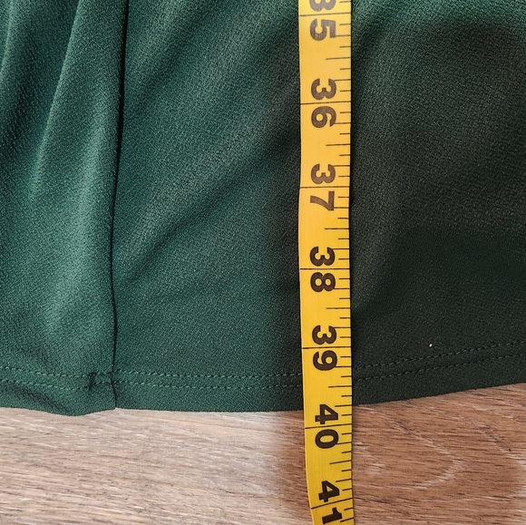 Modcloth Dress Women's 2XL Kelly Green Sleeveless Pleated Fit & Flare - Picture 5 of 8